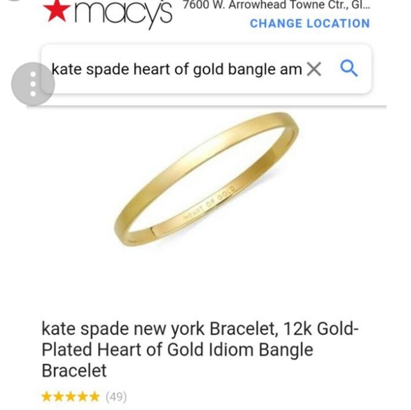 ♤ Kate Spade 'Heart of G♡ld bangle ♤ - Picture 8 of 8